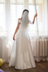 bride in wedding dress