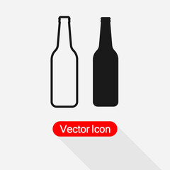 Beer Bottle Icon Vector Illustration Eps10