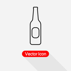Beer Bottle Icon Vector Illustration Eps10