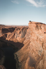 Fototapeta na wymiar cliff in Horseshoe Bend, arizona
