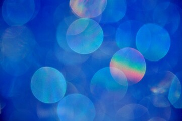 Drops of water defocus on a multicolored background. Colorful beautiful abstract background bokeh.