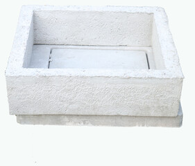 Square shaped concrete manhole extensions for building use