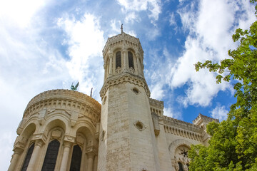 Fototapeta na wymiar Notre Dame de Fourviers. Lyon, France, Europe