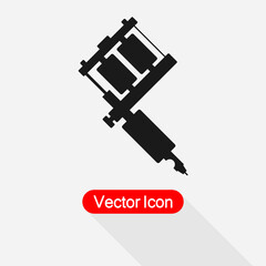 Tattoo Machine Icon Vector Illustration Eps10