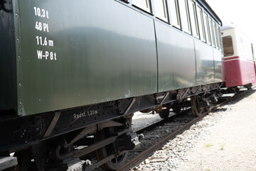 Fototapeta na wymiar Schmalspur Eisenbahnwaggon