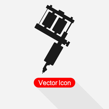 Tattoo Machine Icon Vector Illustration Eps10