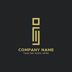 Initial I Letter Logo Vector Design