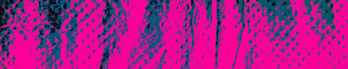 Obraz premium Blue Artistic Image. Colorful Dirty Art Panorama.