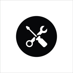 Repair icon vector. Tools icon symbol isolated