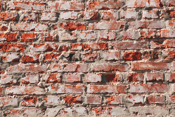 Rustic old brick wall texture