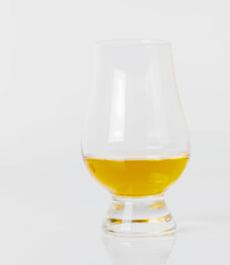 Single malt whisky in tasting glass, an exclusive drink to celebrate special moments