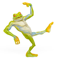 frog is dancing