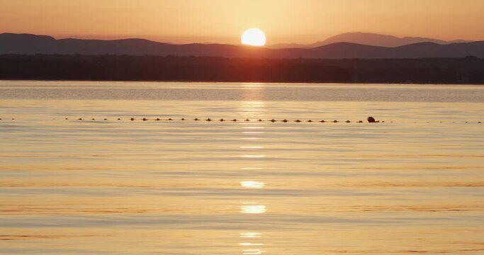 Sunrise on the Adriatic Sea on Pasman Island, Croatia