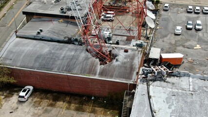 KPLC tower through the roof during Hurricane Laura