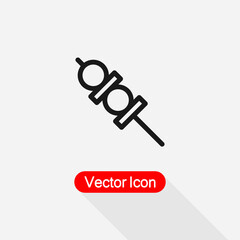 Yakitori Skewers Icon Vector Illustration Eps10