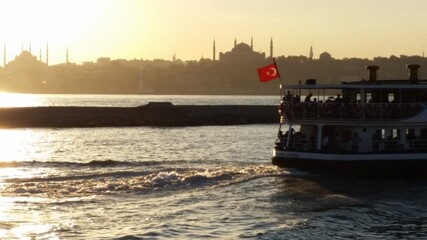 Fototapeta premium Sunset in Bosphorus