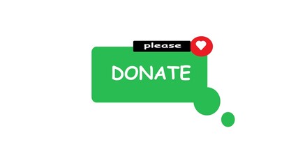 donate Icon. International charity day. donate now. Donate, social animation	