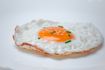 egg with chive and sesame