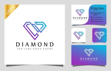 Letter N Diamond Jewelry logo design inspiration vector illustration with line art style,  fashion, cosmetic, modern company icon business card