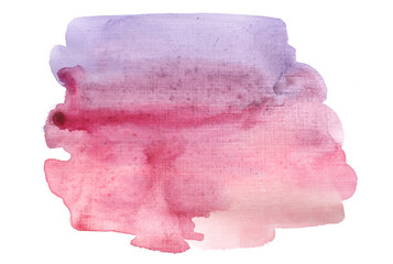 Watercolor abstract purple background. Watercolor texture. 