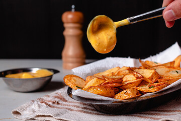 hot chili pepper and potatos