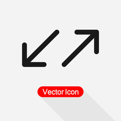 Arrows Icon, Diagonal Icon Vector Illustration Eps10