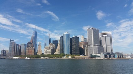 Fototapeta na wymiar New York City from Ferry