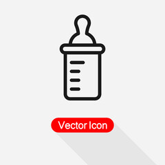 Baby Bottle Icon Vector Illustration Eps10