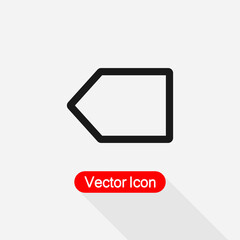 Fototapeta premium Back Icon, Backspace Icon, Delete Icon Vector Illustration Eps10