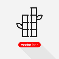 Bamboo Icon, Nature Plant Icon Vector Illustration Eps10
