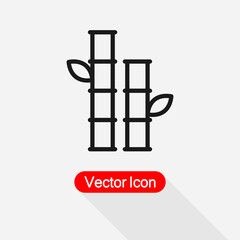 Bamboo Icon, Nature Plant Icon Vector Illustration Eps10