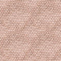 Beige Woolen Thread. Organic Knitted Repeat. 