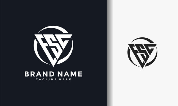 monogram lettering ESC logo