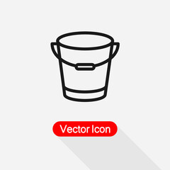 Bucket Icon Vector Illustration Eps10