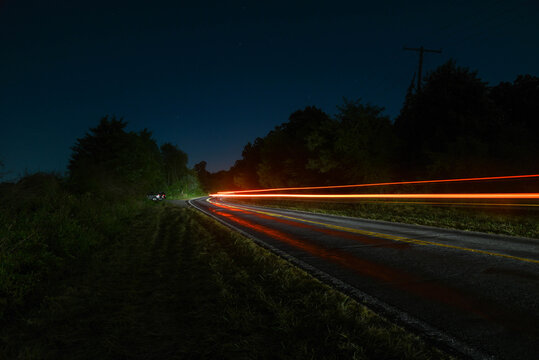 Car Lights Away From The City