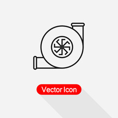 Car Turbine Icon Vector Illustration Eps10