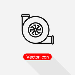 Car Turbine Icon Vector Illustration Eps10