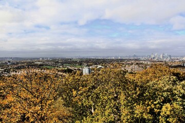 Fototapeta na wymiar A panoramic view of London
