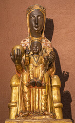 BARCELONA, SPAIN - MARCH 3, 2020: The carved sculpture of Madonna - Nuestra Senora de Montserrat in...