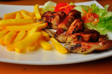 Barbecue chicken wings