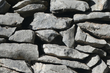 Fototapeta premium Old Grey Stone Wall