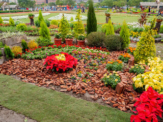 Cloudy view of the Flower Expo 2010 in Daan Forest Park