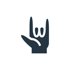 Fototapeta na wymiar hand icon. Glyph hand icon for website design and mobile, app development, print. hand icon from filled hip hop collection isolated on white background..