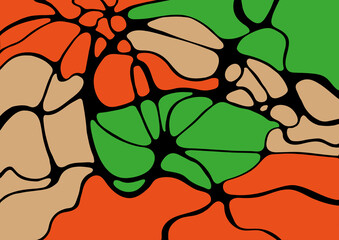 Abstract wavy geometric background. Vector illustration.