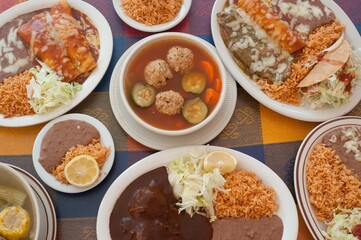 Mexican food feast 