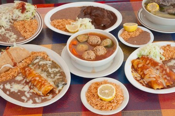 Mexican food feast 