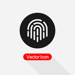 Fingerprint Icon Vector Illustration Eps10