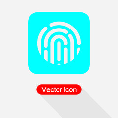 Fingerprint Icon Vector Illustration Eps10