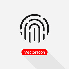 Fingerprint Icon Vector Illustration Eps10