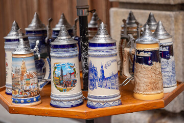 souvenir beer cups from Munich